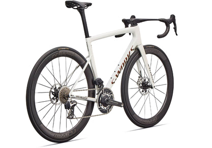 2026 Specialized S-Works Tarmac SL8 SRAM RED AXS Unisex Road Bike, Gloss Metallic White Silver / Pearl / Black image 2