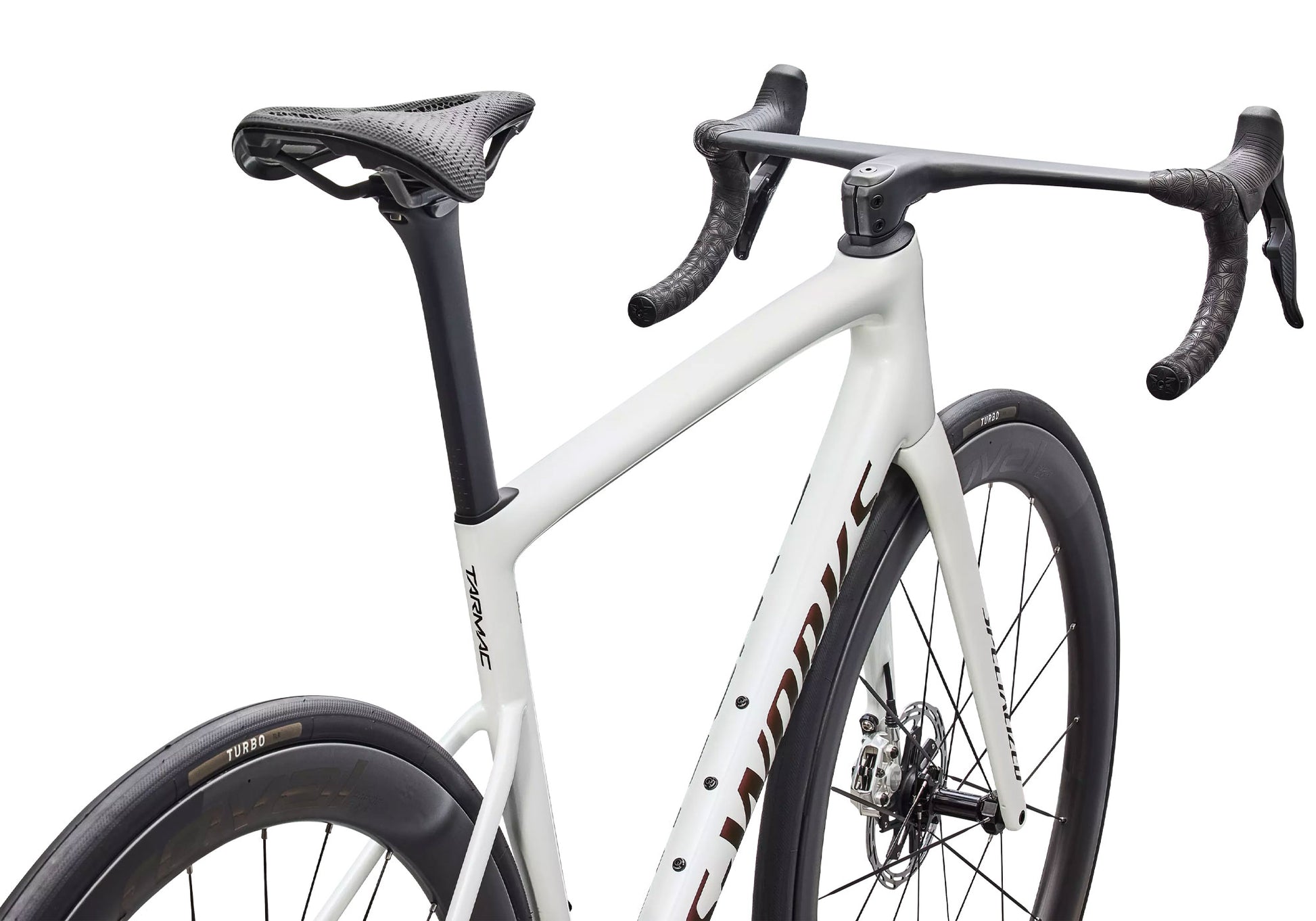 2026 Specialized S-Works Tarmac SL8 SRAM RED AXS Unisex Road Bike, Gloss Metallic White Silver / Pearl / Black image 4