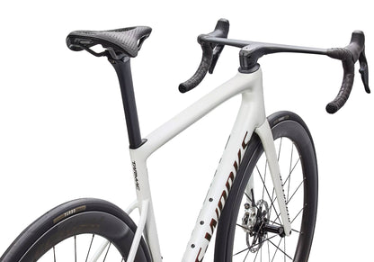 2026 Specialized S-Works Tarmac SL8 SRAM RED AXS Unisex Road Bike, Gloss Metallic White Silver / Pearl / Black image 4