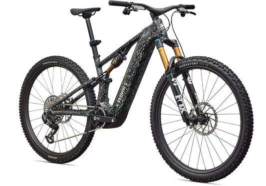 2026 Specialized S-Works Turbo Levo R Unisex Electric Mountain Bike, Gloss Shadow Silver Speckle Over Carbon 95226-0002,95226-0003,95226-0004,95226-0005 image 1