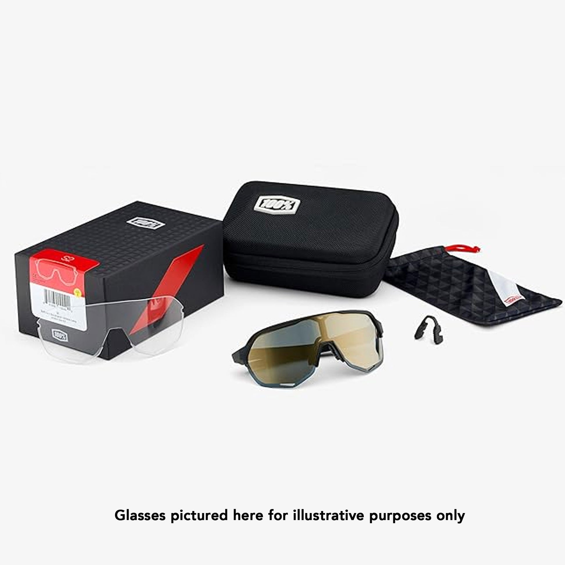 100% S2 - Soft Tact Cool Grey - Smoke Lens + Clear Lens 61003-102-01-02 image 4