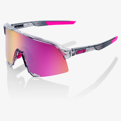 100% S3 Cycling Sunglasses - Tokyo Night/Purple Multilayer Mirror Lens