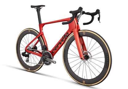 2026 Cervélo S5 Force AXS Unisex Road Bike, Carnelian - FREE Shimano Dura-Ace SPD-SL pedals valued at $399.00!