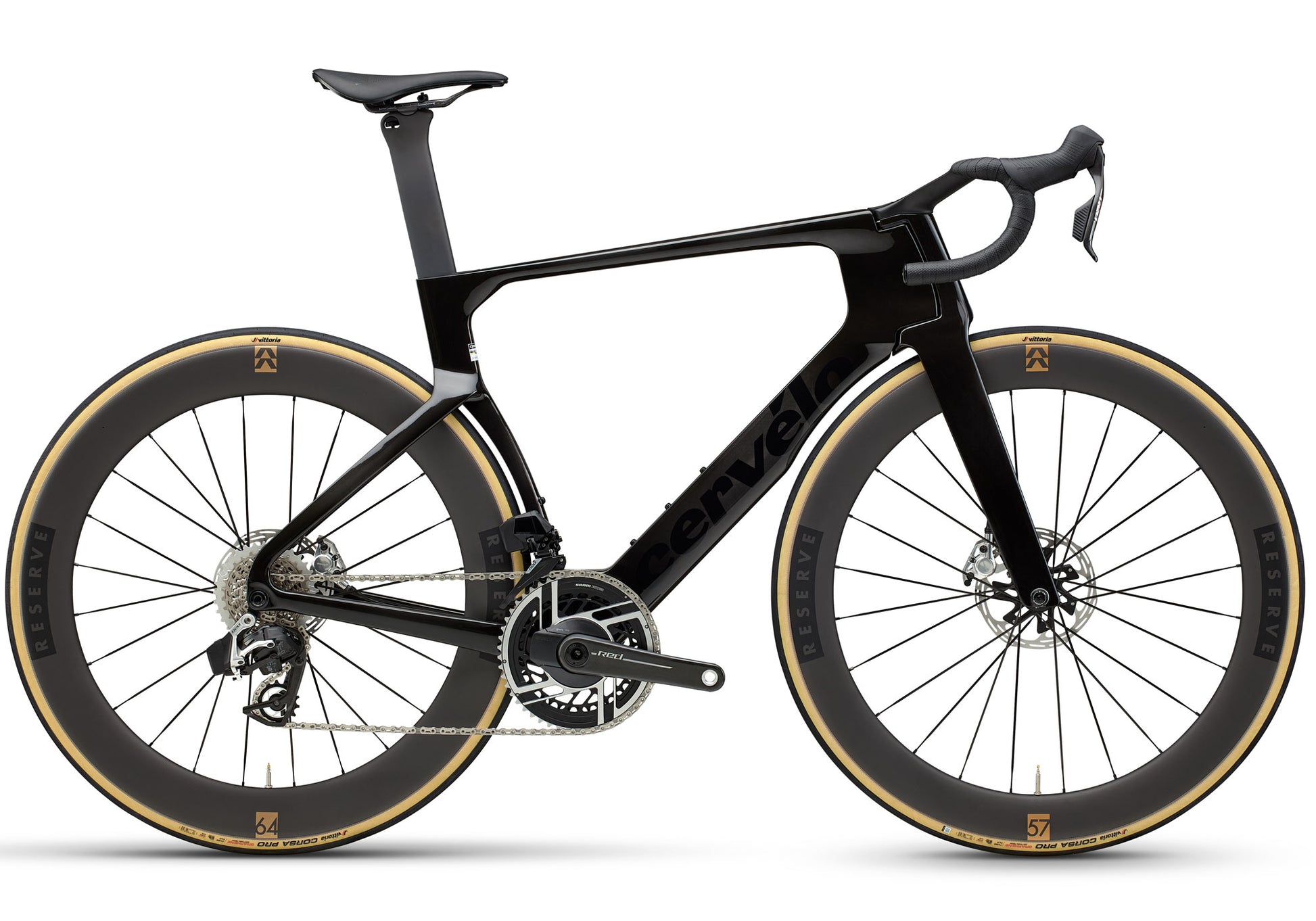 2026 Cervélo S5 Red AXS Unisex Road Bike, Five Black