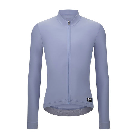 Santini RTR Long Sleeve Unisex Winter Fleece Jersey, Light Blue