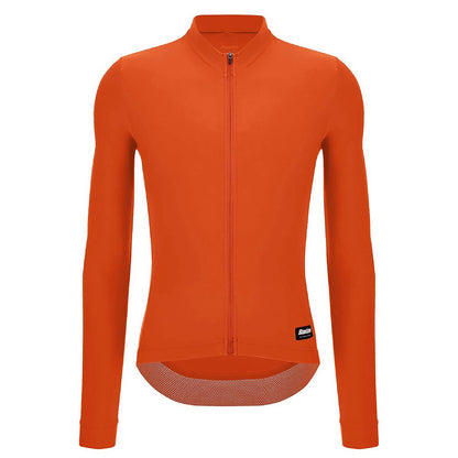 Santini RTR Long Sleeve Unisex Winter Fleece Jersey, Orange image 1