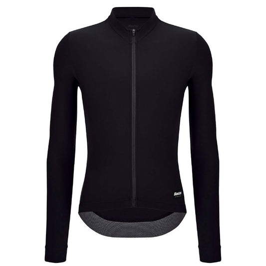 Santini RTR Long Sleeve Unisex Winter Fleece Jersey, Black