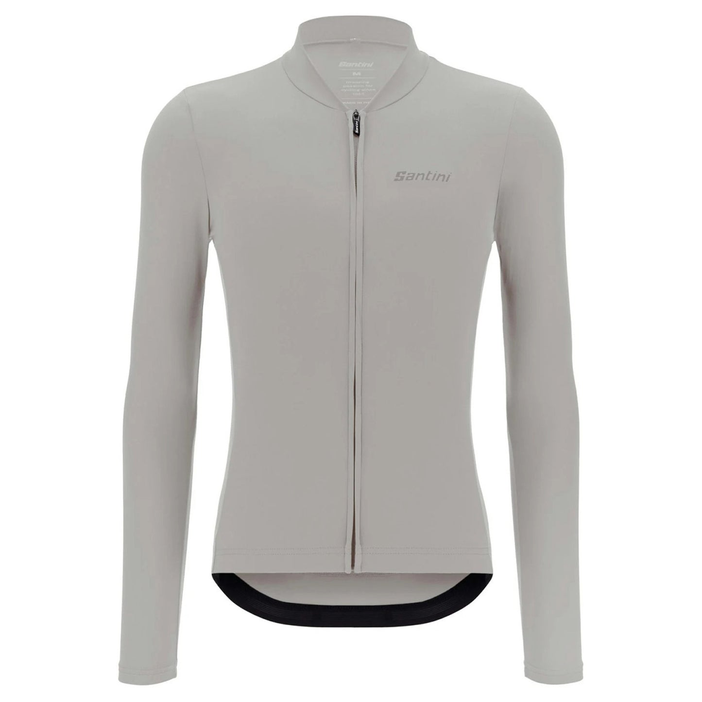 Santini Men's Sensation Long Sleeve Lightwight Summer Jersey - Silver