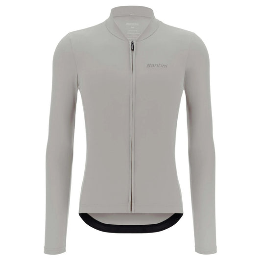 Santini Men's Sensation Long Sleeve Lightwight Summer Jersey - Silver