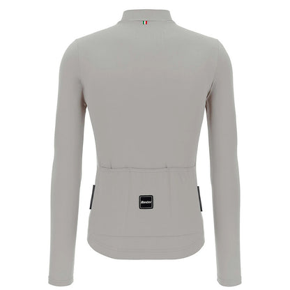 Santini Men's Sensation Long Sleeve Lightwight Summer Jersey - Silver