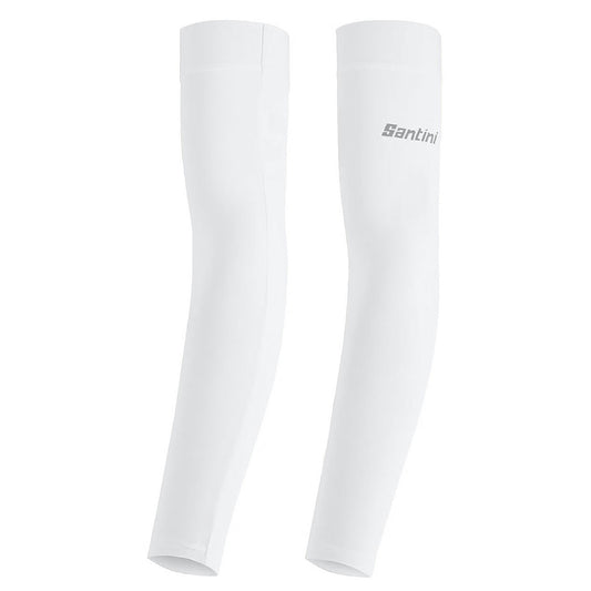 Santini Unisex Summer Arm Coolers 2.0 - White