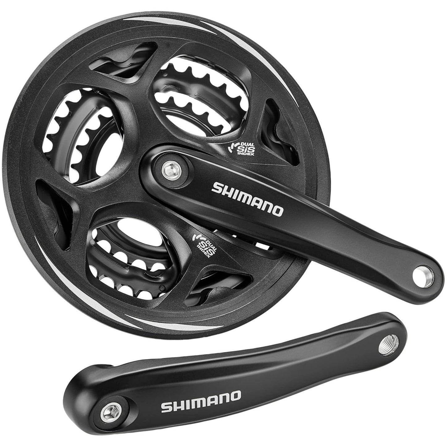 Shimano FC-M311 Crankset 175mm 48-38-28T with Chain Guard image 1