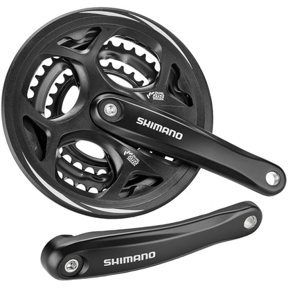 Shimano FC-M311 Crankset 175mm 48-38-28T with Chain Guard image 1