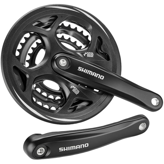 Shimano FC-M311 Crankset 175mm 48-38-28T with Chain Guard image 1