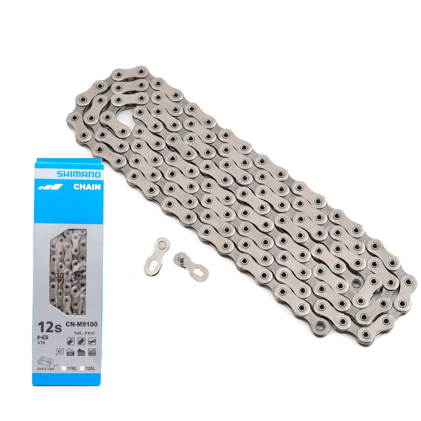 Shimano XTR CN-M9100 12 Speed Chain w/Quick Link 116 Links