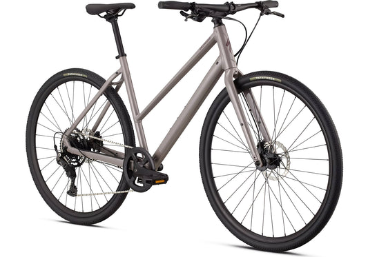 2026 Specialized Sirrus X 2.0 Step-Through Unisex Fitness/Urban Bike, Gloss Desert Metallic / Bordeaux Metallic Frost Reflective image 1