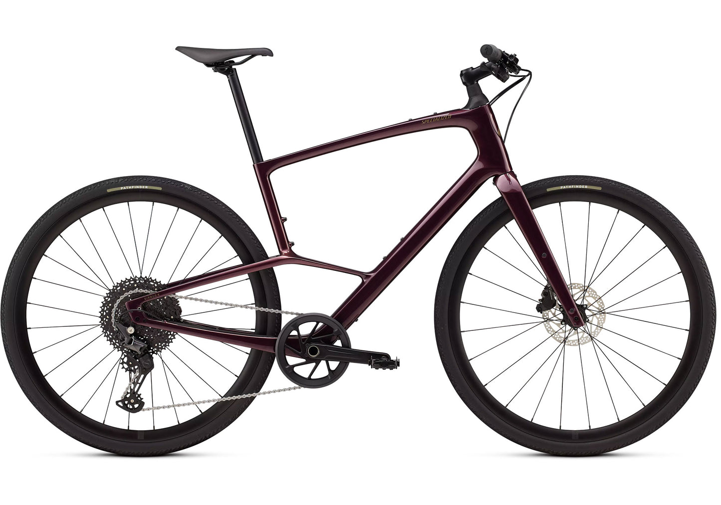 2026 Specialized Sirrus X 5.0 Unisex Urban/Fitness Bike, Gloss Bordeaux Metallic image 3