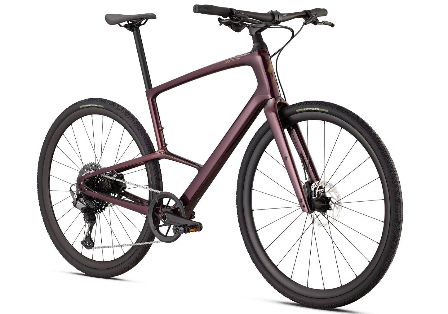 2026 Specialized Sirrus X 5.0 Unisex Urban/Fitness Bike, Gloss Bordeaux Metallic image 1