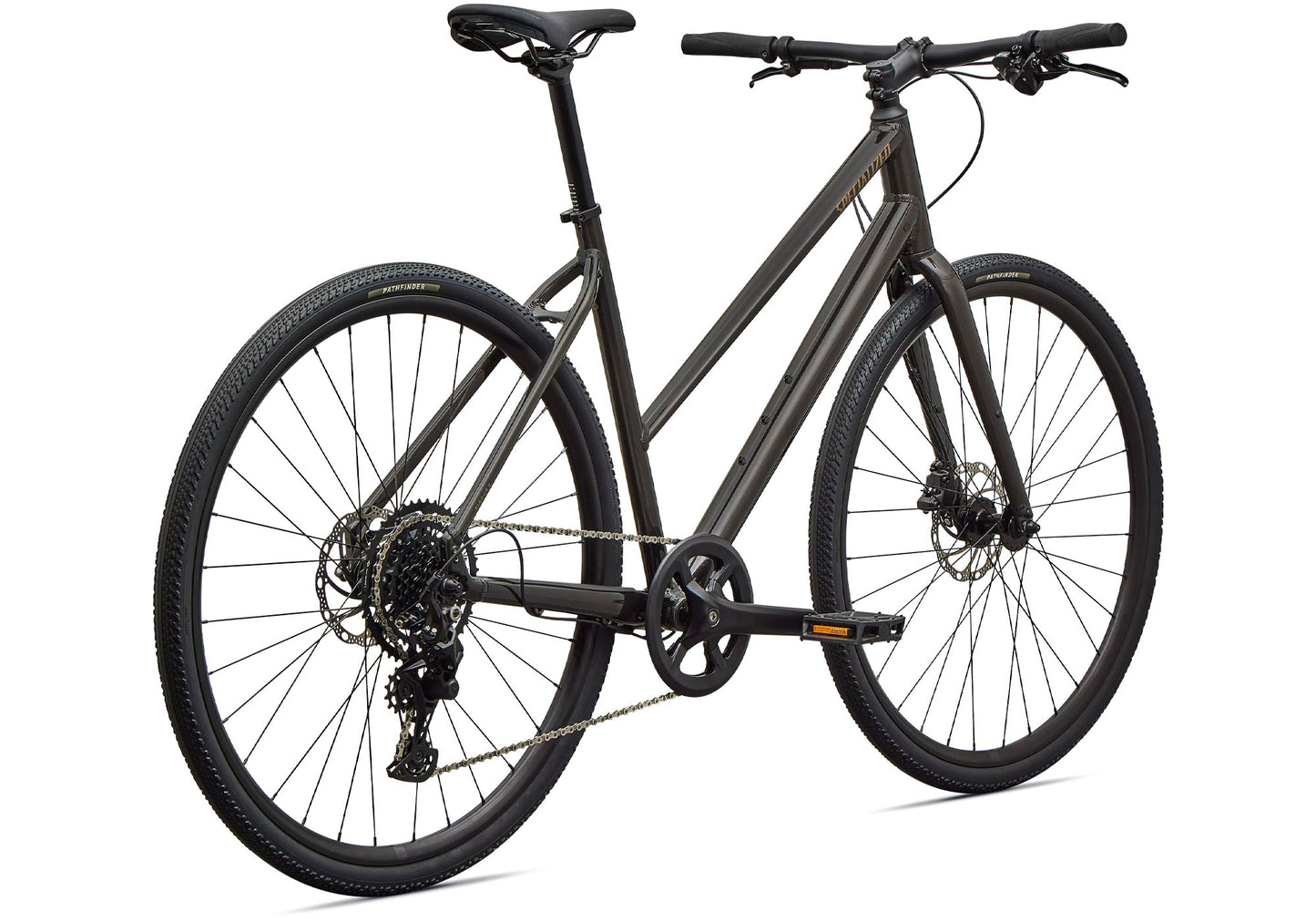 2027 Specialized Sirrus X 2.0 Step-Thru Urban/Fitness Bike, Gloss Metallic Obsidian