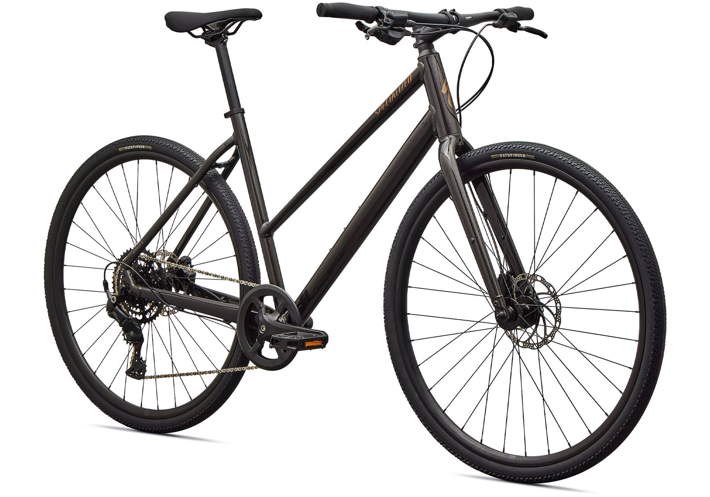 2027 Specialized Sirrus X 2.0 Step-Thru Urban/Fitness Bike, Gloss Metallic Obsidian