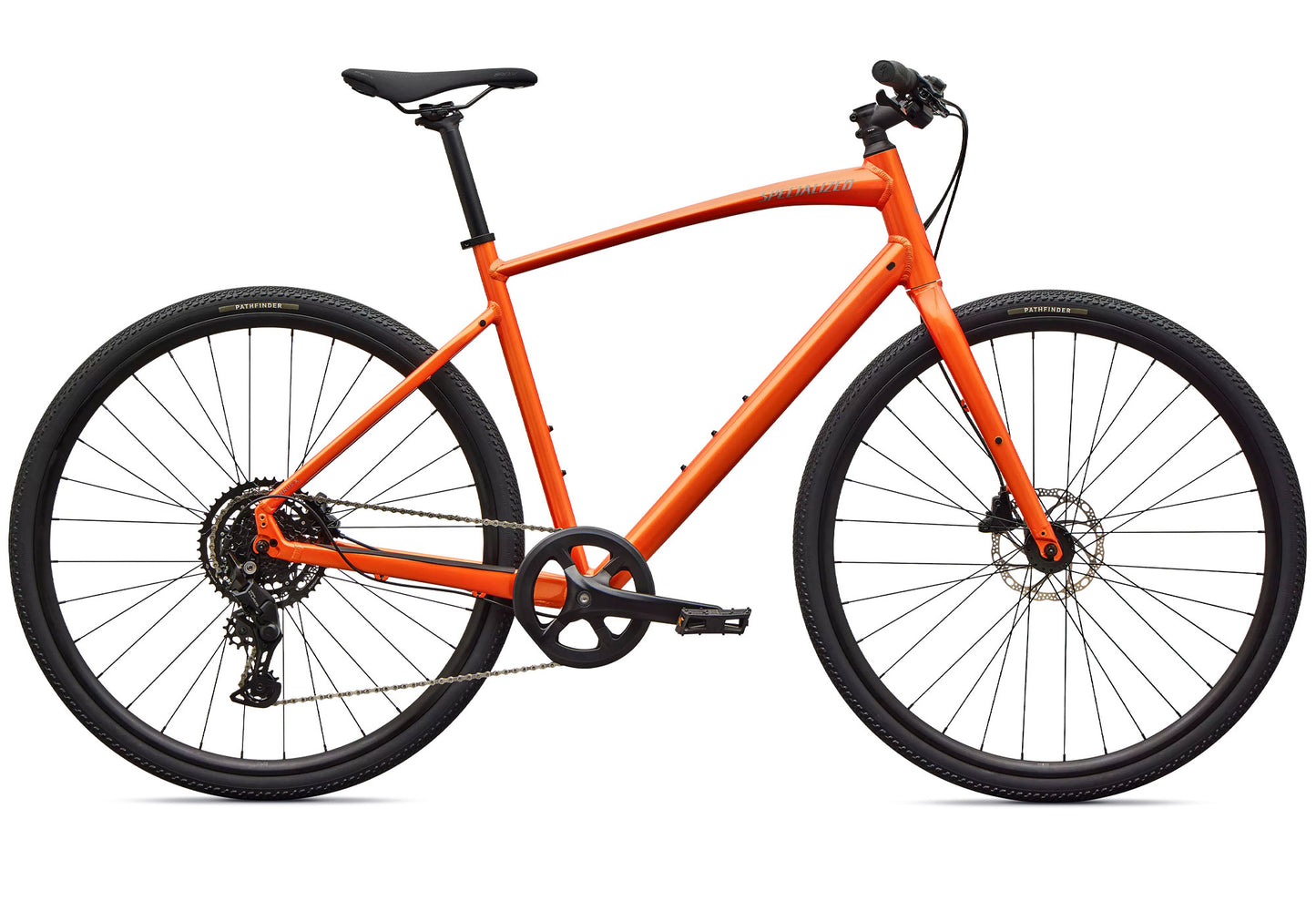 2027 Specialized Sirrus X 2.0 Unisex Urban/Fitness Bike, Gloss Tangerine image 3