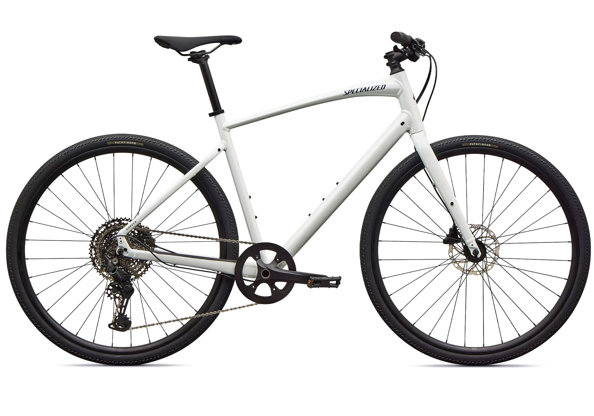 2027 Specialized Sirrus X 3.0 Unisex Urban/Fitness Bike, Gloss Metallic White Silver image 2
