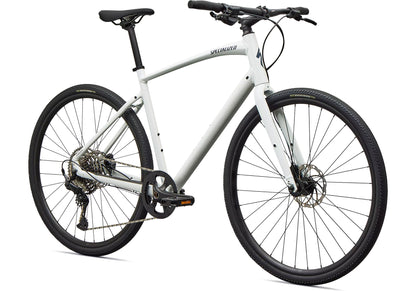 2027 Specialized Sirrus X 3.0 Unisex Urban/Fitness Bike, Gloss Metallic White Silver image 1