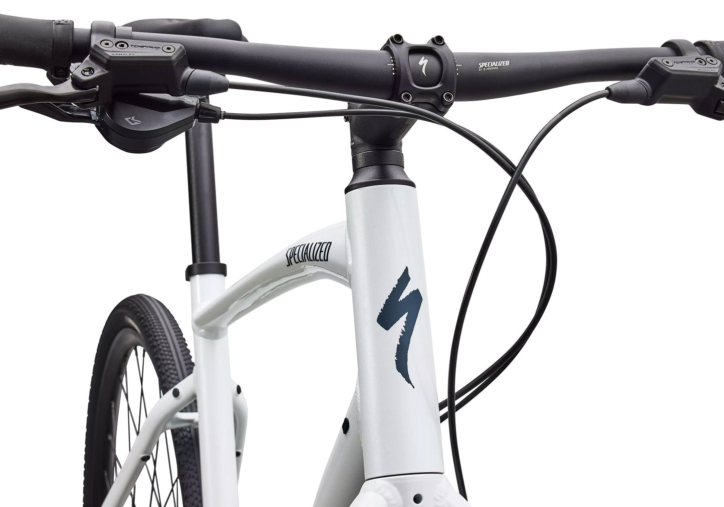 2027 Specialized Sirrus X 3.0 Unisex Urban/Fitness Bike, Gloss Metallic White Silver image 4