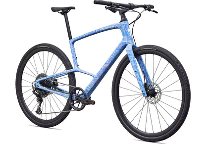 2027 Specialized Sirrus X 5.0 Unisex Fitness/Urban Bike, Gloss Dry Brushed Sky Blue/Purple Haze/Desert Rose image 1