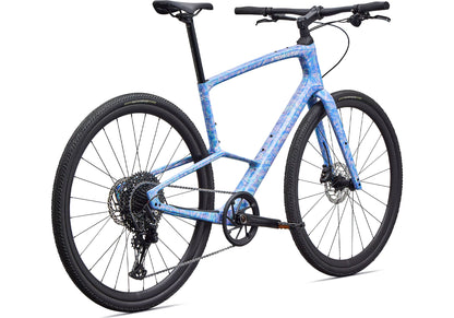 2027 Specialized Sirrus X 5.0 Unisex Fitness/Urban Bike, Gloss Dry Brushed Sky Blue/Purple Haze/Desert Rose image 2