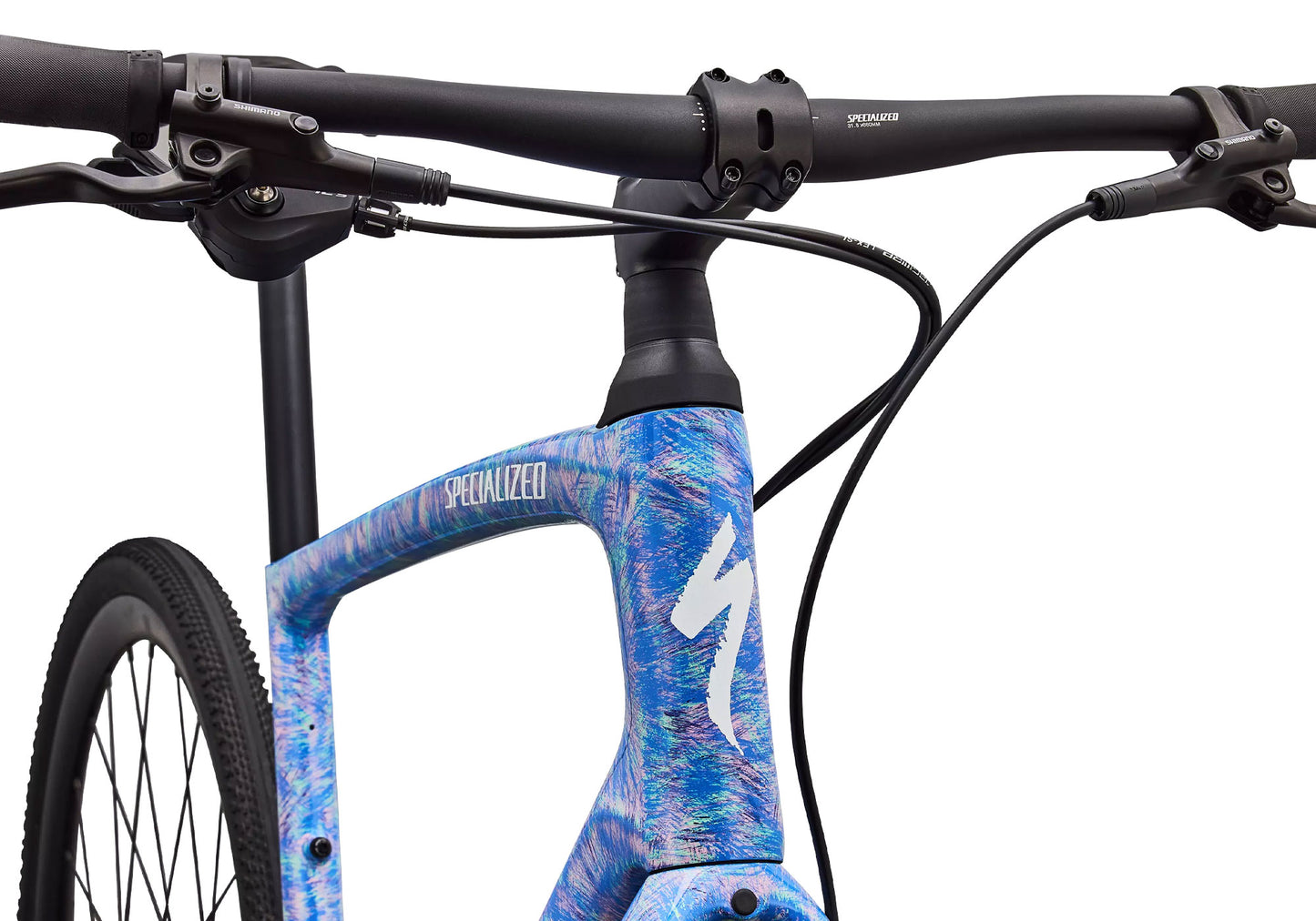 2027 Specialized Sirrus X 5.0 Unisex Fitness/Urban Bike, Gloss Dry Brushed Sky Blue/Purple Haze/Desert Rose image 5