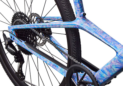 2027 Specialized Sirrus X 5.0 Unisex Fitness/Urban Bike, Gloss Dry Brushed Sky Blue/Purple Haze/Desert Rose image 4