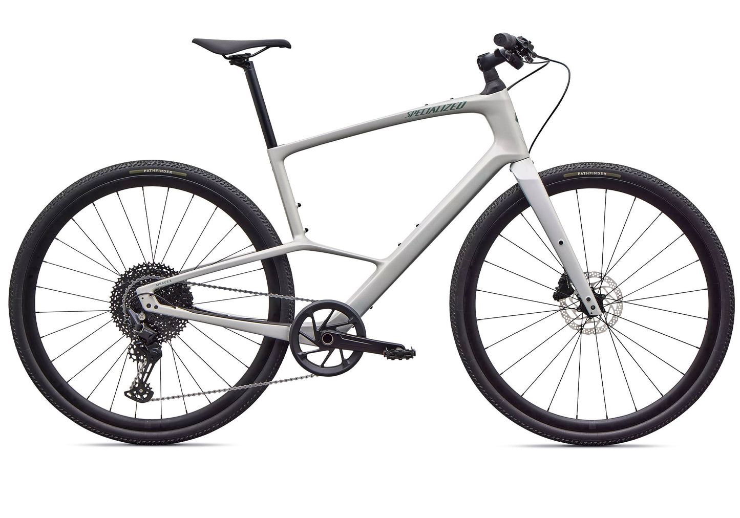2027 Specialized Sirrus X 5.0 Unisex Urban/Fitness Bike, Gloss Dolomite Metallic image 3