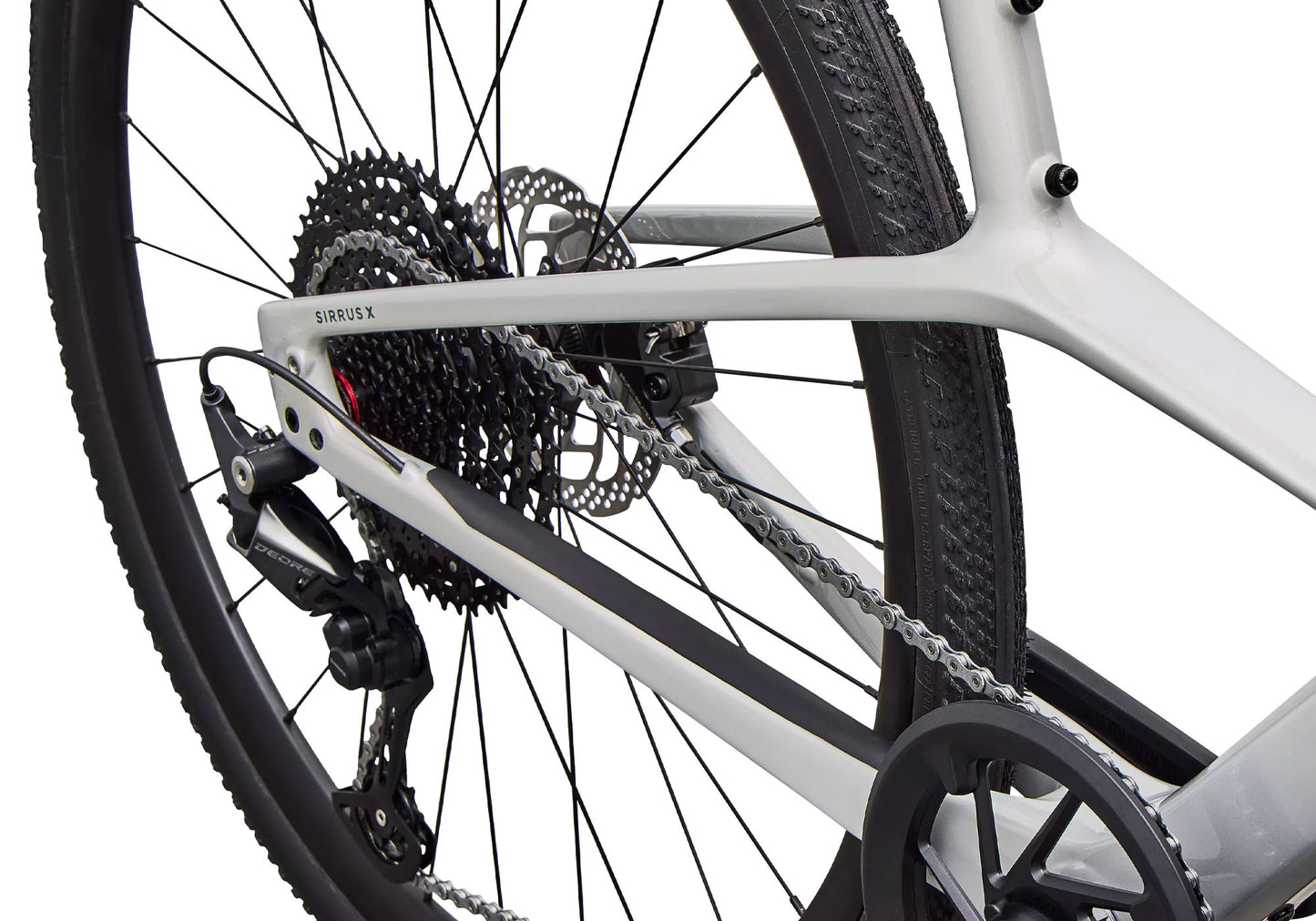 2027 Specialized Sirrus X 5.0 Unisex Urban/Fitness Bike, Gloss Dolomite Metallic image 3