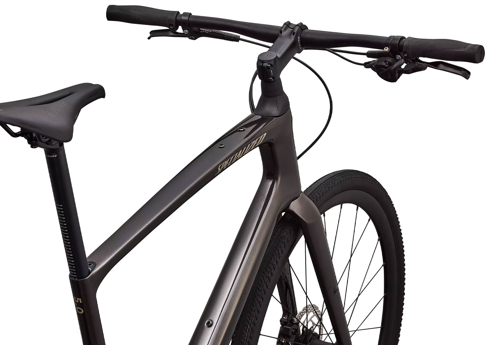 2027 Specialized Sirrus X 5.0 Unisex Urban/Fitness Bike, Gloss Warm Smoke image 5