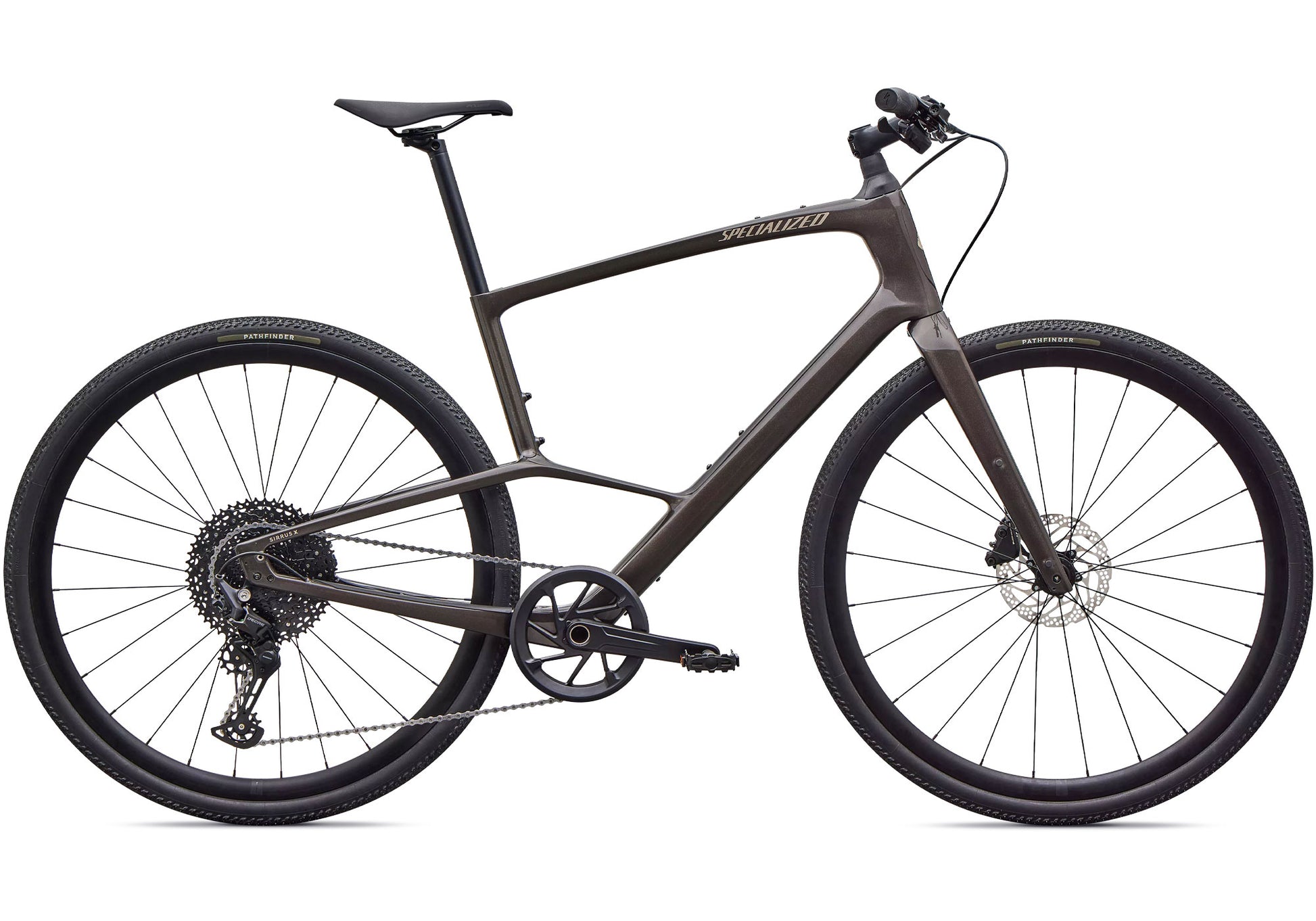 2027 Specialized Sirrus X 5.0 Unisex Urban/Fitness Bike, Gloss Warm Smoke image 3