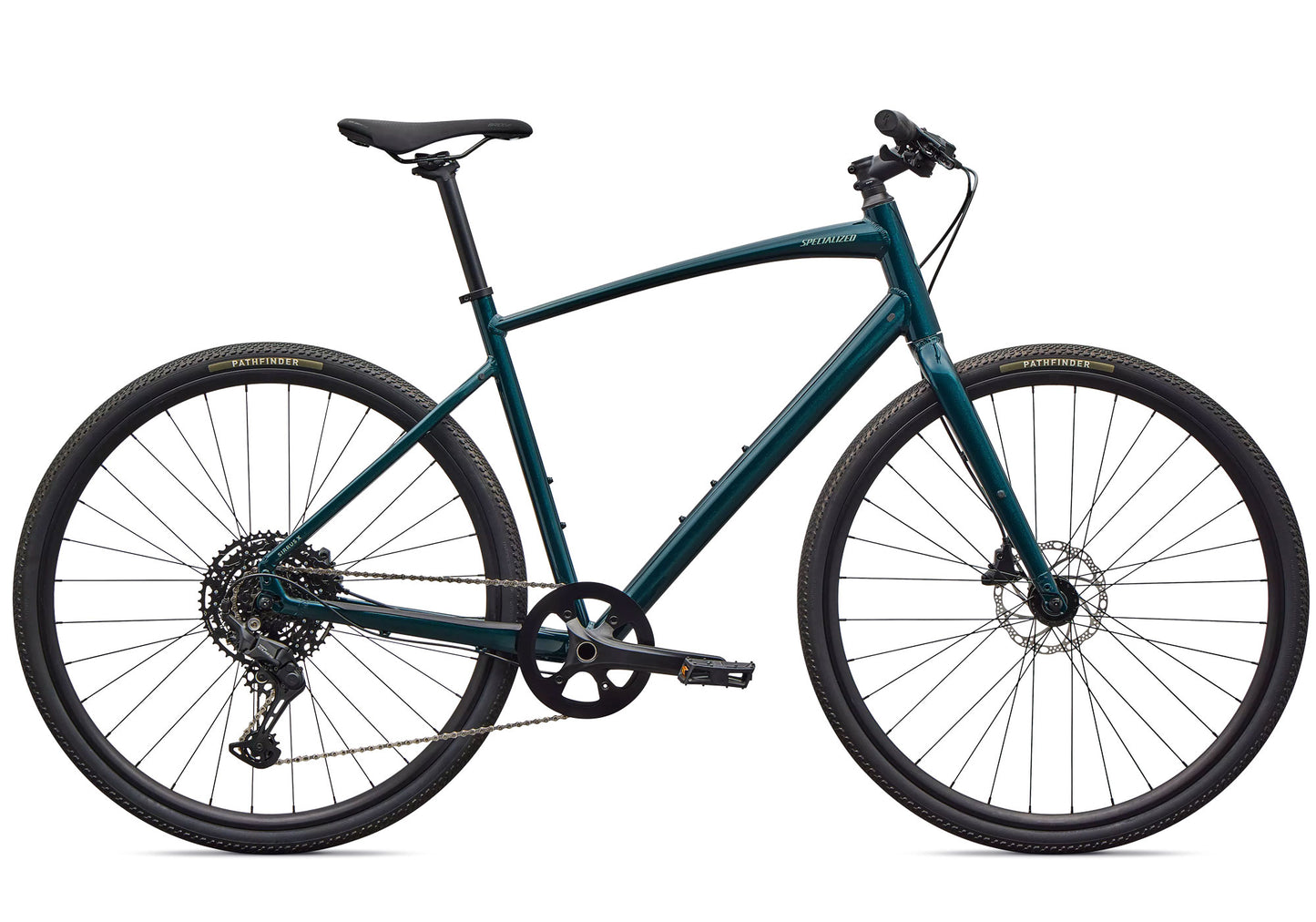 2026 Specialized Sirrux X 3.0 Unisex Urban/Fitness Bike, Gloss Emerald Metallic image 2