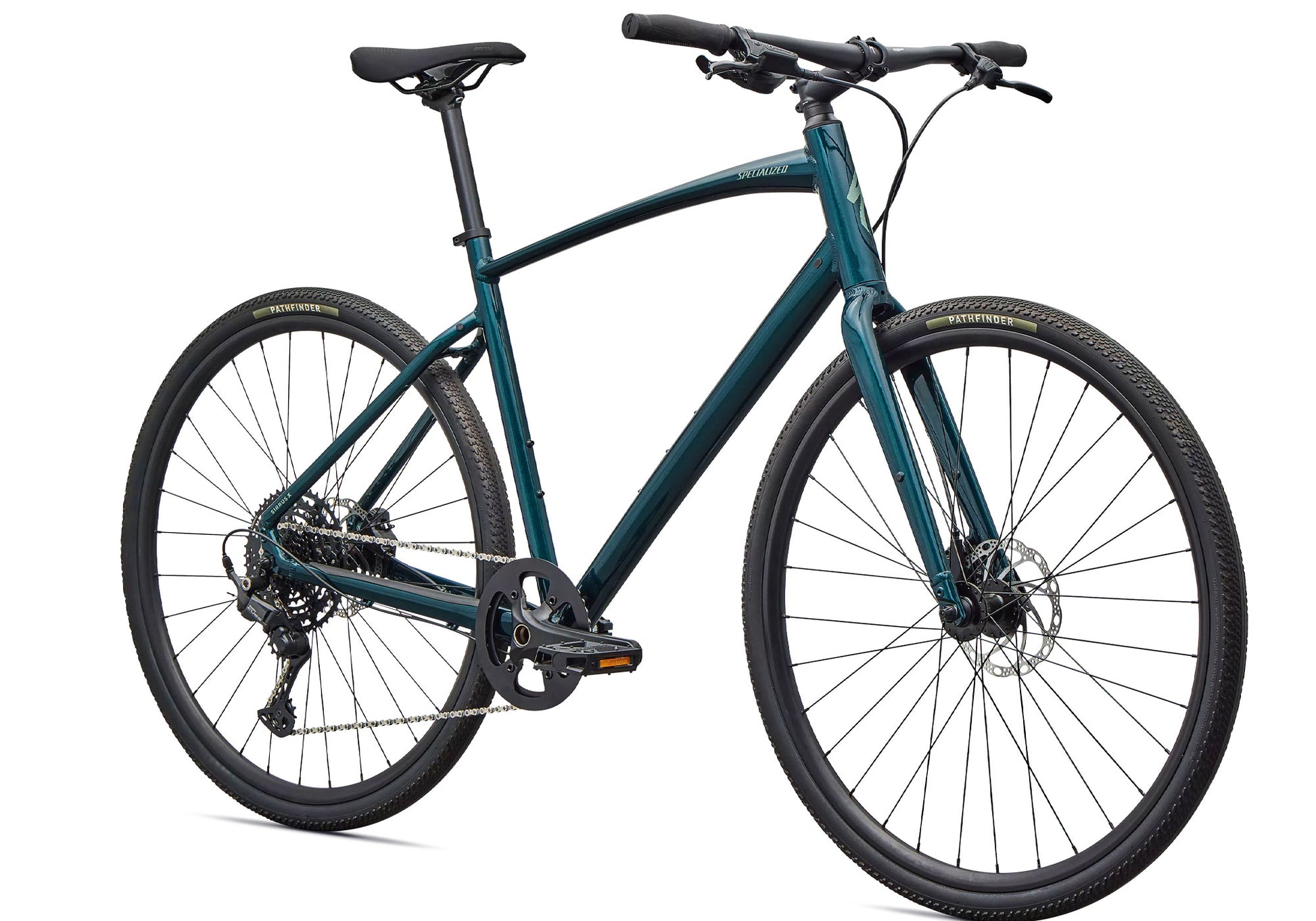 2026 Specialized Sirrux X 3.0 Unisex Urban/Fitness Bike, Gloss Emerald Metallic image 1