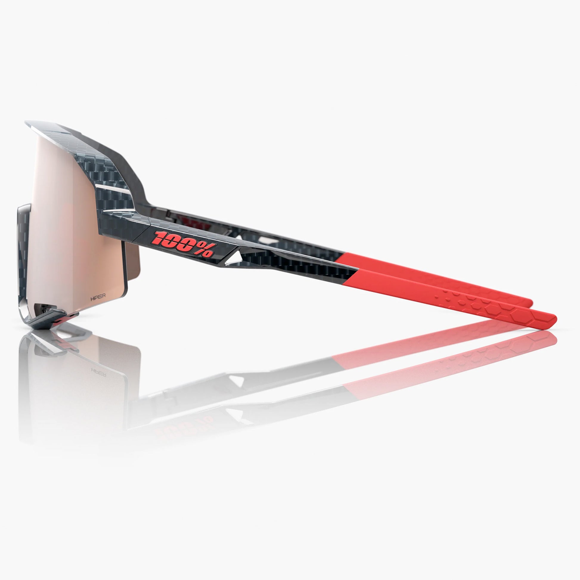 100% Slendale Cycling Sunglasses - Gloss Carbon Fiber