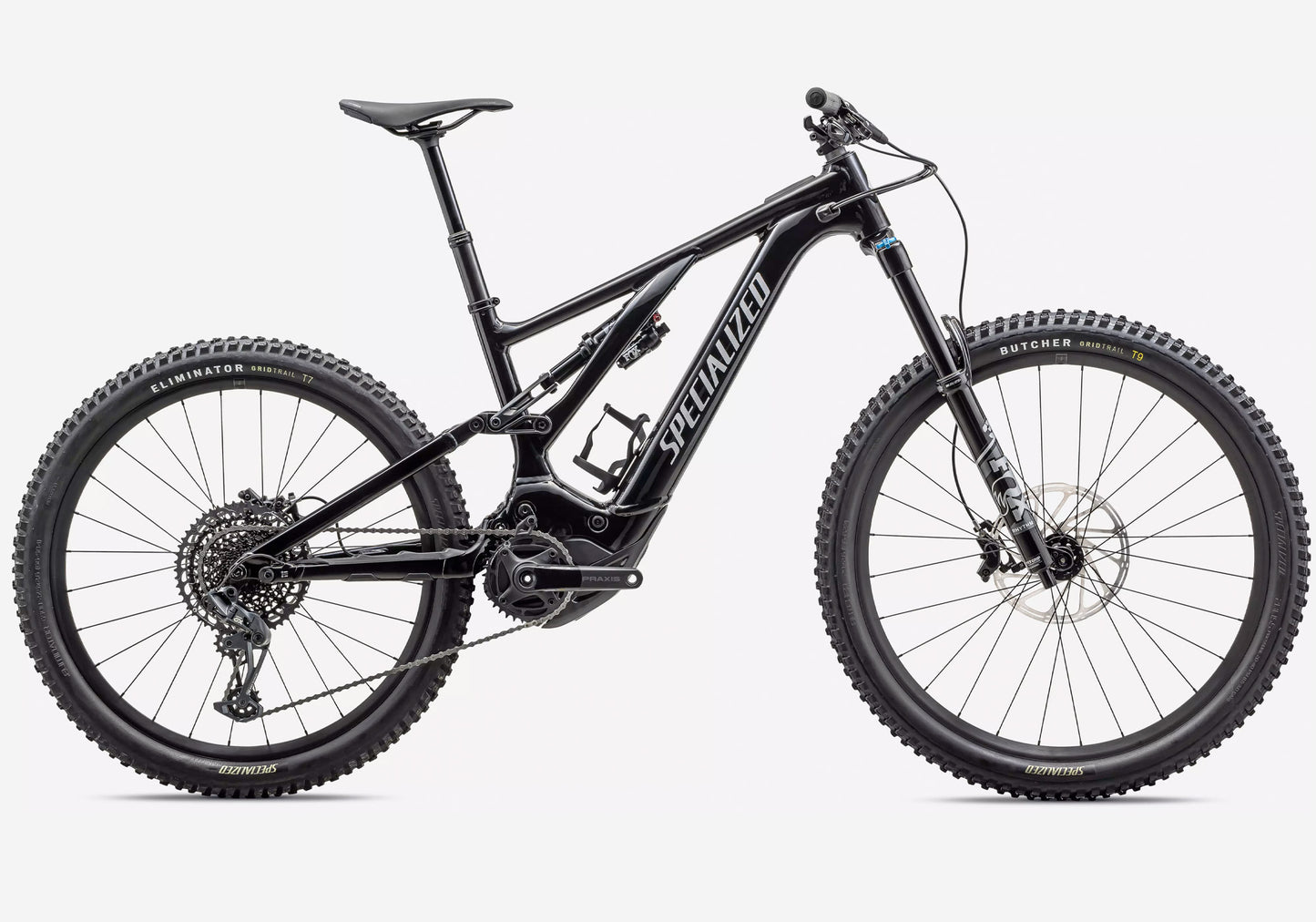 2024 Specialized Turbo Levo Comp Alloy, Unisex Electric Mountain Bike, Black/Dove Grey Side View