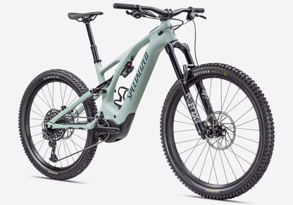 2024 Specialized Turbo Levo Comp Carbon, Unisex Electric Mountain Bike, Satin White Sage/Deep Lake