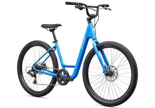 2026 Specialized Roll 2.0 Low Entry, Unisex Urban Bike, Satin Sky Blue / Dune White image 1