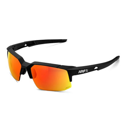 100% SPEEDCOUPE Sunglasses - Black/HiPER Red Lens + Clear Lens 61031-100-43 image 1