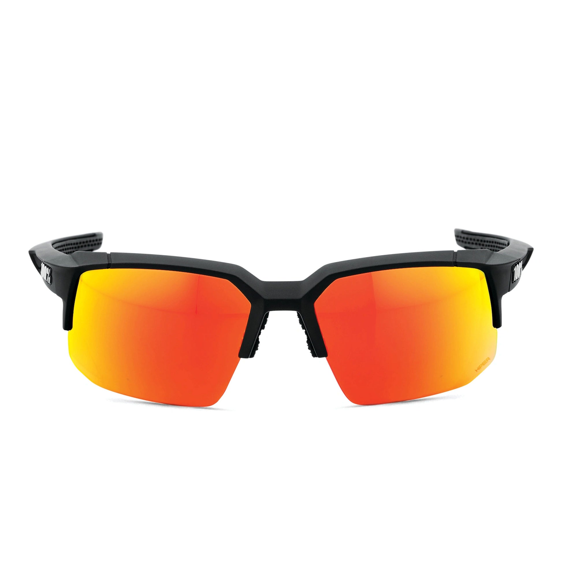 100% SPEEDCOUPE Sunglasses - Black/HiPER Red Lens + Clear Lens 61031-100-43 image 2