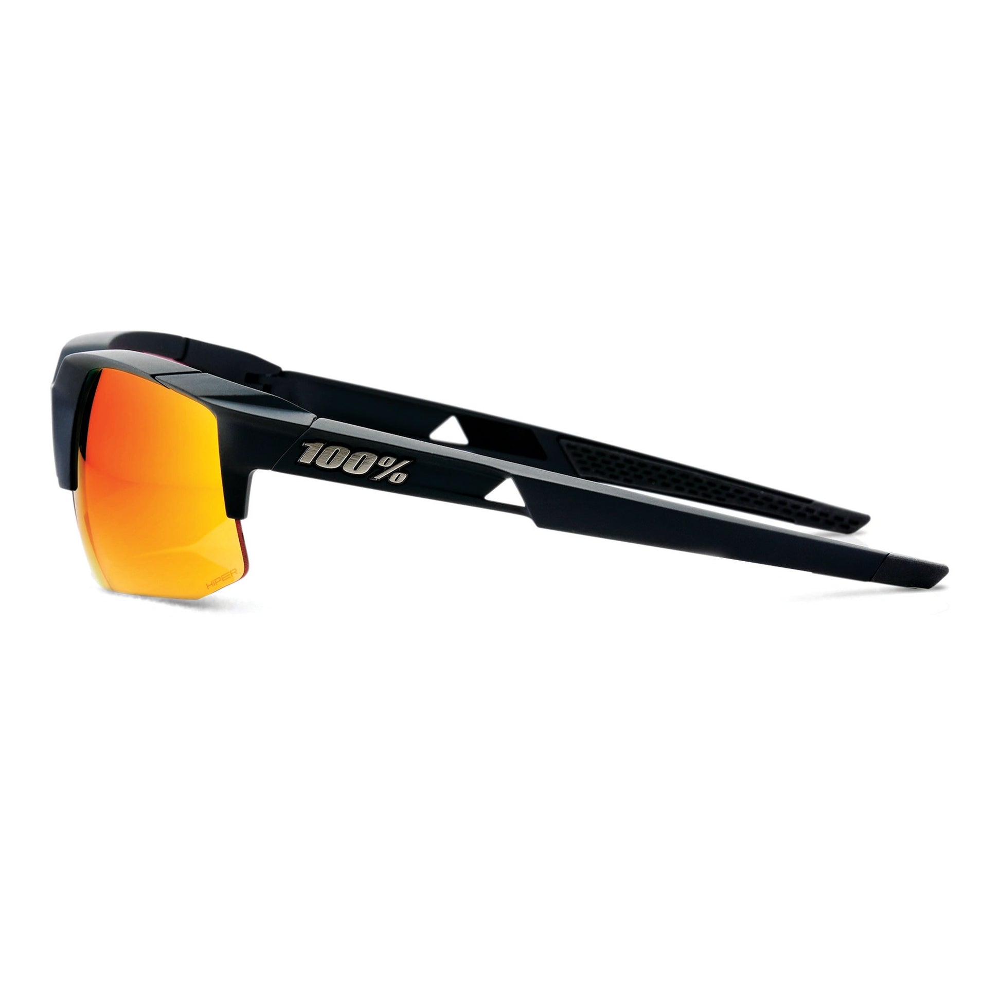 100% SPEEDCOUPE Sunglasses - Black/HiPER Red Lens + Clear Lens 61031-100-43 image 3