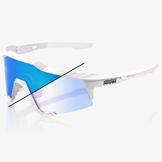 100% Speedcraft Bastille LE Cycling Sunglasses, Blue Mirror Photochromic Lens