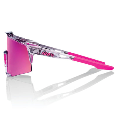 100% Speedcraft Cycling Sunglasses - Tokyo Nights/Purple Mirror Lens plus Clear Lens