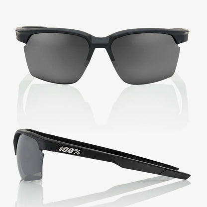 100% SPORTCOUPE - Soft Tact Black - Smoke Lens + Clear Lens 61020-100-57 image 2