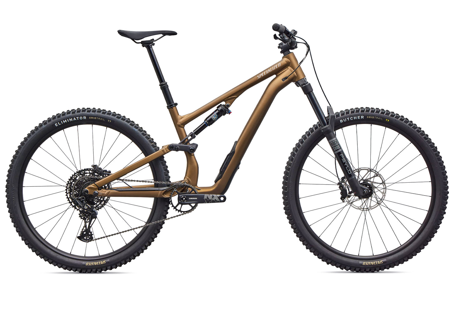 2026 Specialized Stumpjumper 15 EVO Alloy Unisex Mountain Bike, Satin Burnt Gold Metallic image 2
