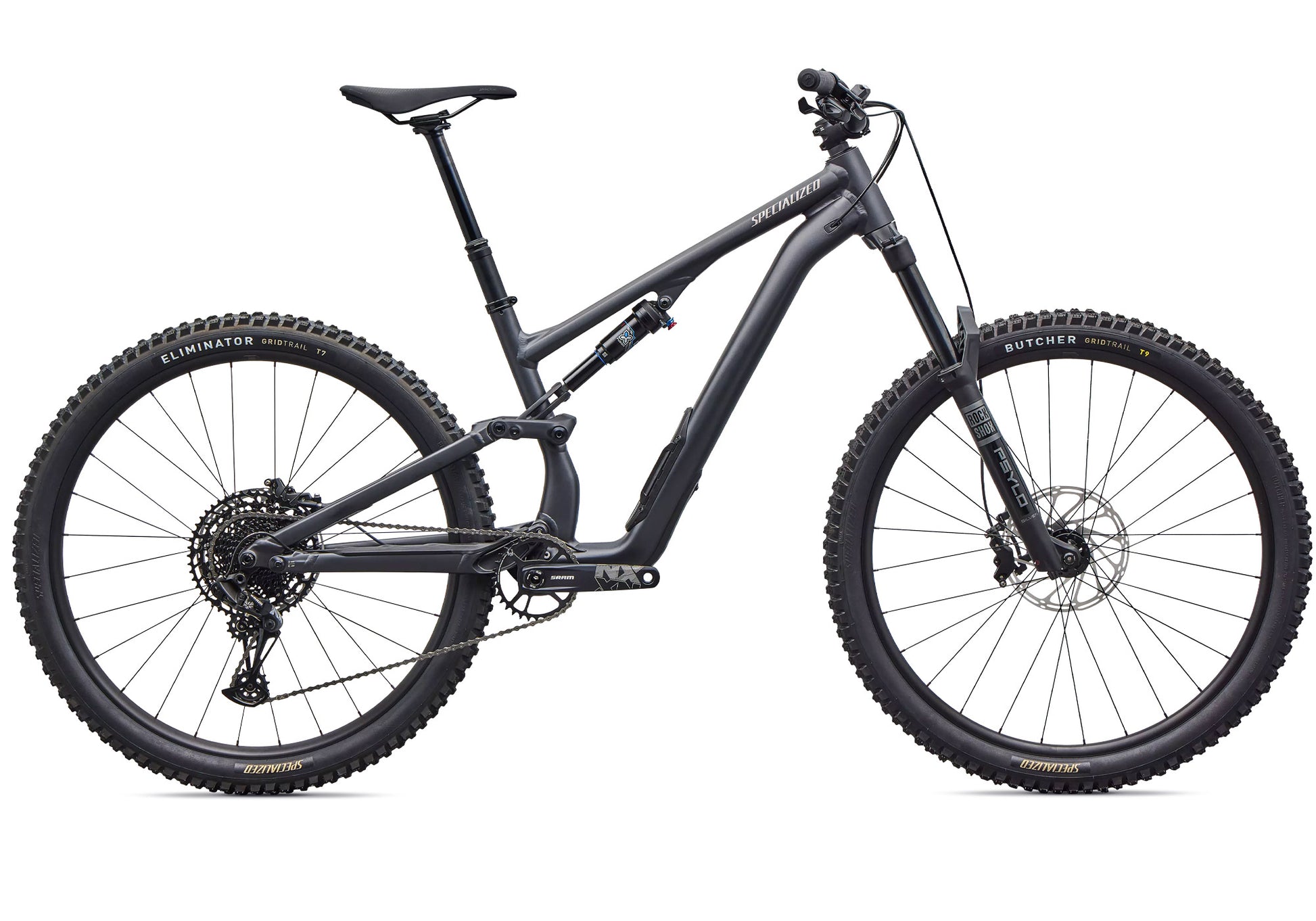 2026 Specialized Stumpjumper 15 EVO Alloy Unisex Mountain Bike, Satin Metallic Obsidian imge 3